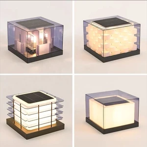 Solar Column Wall Light Outdoor Exterior Gate Villa Gate Courtyard Wall Post Light Led Garden Lawn Outdoor Light LED