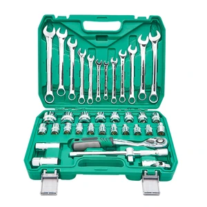 37-Piece Auto Repair Tool Kit, Socket Wrench Set with Toolbox, Complete Mechanic Tool Set for Cars