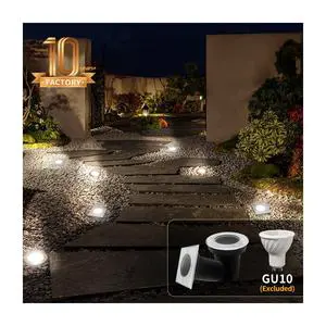 LED IP67 Waterproof Outdoor Recessed Spot Ground Underground Floor Lamp 220V GU10 MR16 Buried In-Ground Light for Garden Square