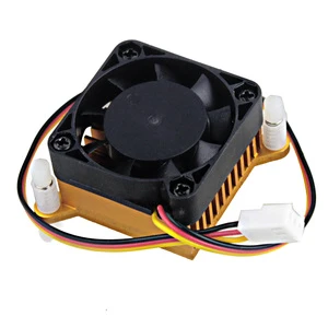 Aluminum Computer CPU North Bridge Chipset Cooler Cooling Heatsink With Fan 38X38X25MM