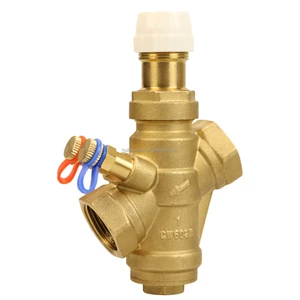 CE Certified Brass Pressure Independent Control Valve Balancing Valve 2 Way Static Fluid Balance Water OEM