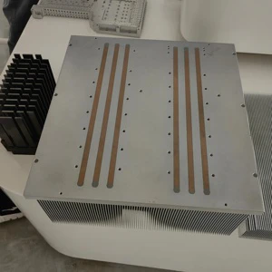 OEM Custom Copper Aluminum Cooling Plate With Skiving Fin Heatsink For Heat Dissipation