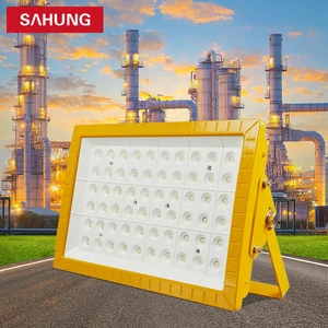 Chemical Plant Led Explosion Proof Lights Ip66 For Hazardous Gas Zone 1 Zone 2 Atex Certificate 80w-200w Industrial Flood Lamps