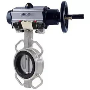 DNOVA Butterfly Valve Stainless Steel AISI 304 Compact Flanged Manual