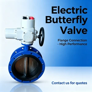 Electric Butterfly Valve High Temperature and Pressure Resistant Hard Sealed Cast Steel Base Oil Water Gas