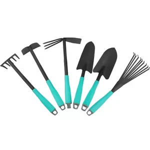 Carbon Steel Garden Tool Set 6 in 1 Multi-function Garden Tool Planting Gift for Household