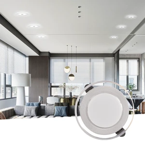 7W Embedded Downlight LED Ultra-thin Bright Three Color Dimming Living Room Home Commercial Restaurant Aisle Ceiling Spotlights