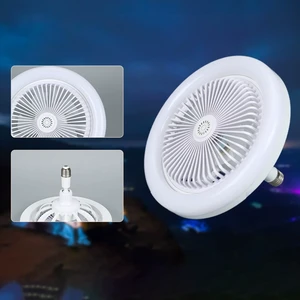 Factory Newly Wholesale Easy to Install Fan Light Multifunctional Remote Controlmute E27 Socket LED Ceiling Fan With Light