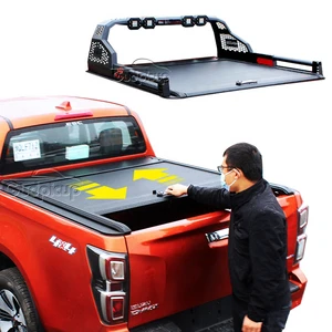 Pickup Truck Cover Retractable Roller Lid Roll Up Cover Navara D23 Np300 2015 Tonneau Cover For Mitsubishi Triton 2024