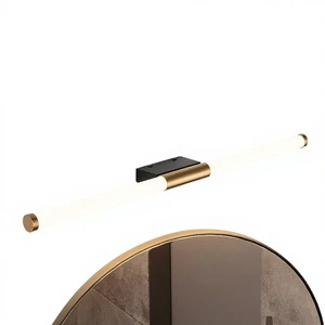 Iron Vanity Light Bathroom Toilet Waterproof Wall Lamp American-Style Minimalist LED Three-Color Light Makeup Mirror Light
