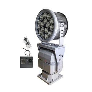 Sinso Rs485//joystick Control Outdoor LED 1000m Long Range Searchlight SMD 5050 Fence Light Terrace Lamps 110 Aluminum AC 13 80