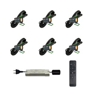 6pcs set Spotlight Led for Veranda Roofs Carport with 5m Cable Spotlight and Remote Control IP65 Level Downlight for Outdoor