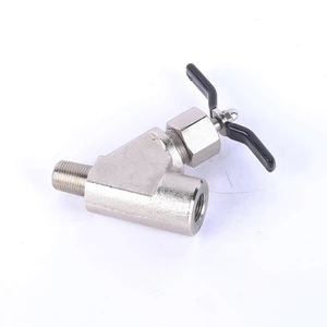 SS304/316 Stainless Steel Y-shaped Globe Valve 1/2 Inch NPT Internal and External Thread Globe Valve