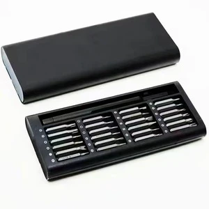 Magnetic Precision Screwdriver Kit 24 in 1 with Steel Handle & Magnetic Storage Case DIY Electronics Repair Tools