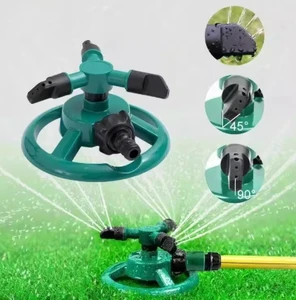 Low Pressure 360 Gear Drive Automatic Rotating Water Nozzle Adjustable Plastic Popup Design Garden Lawn Irrigation Sprinklers