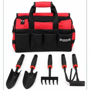 4-Piece Garden Hand Tool Set, Premium Gardening Tools with Durable Oxford Bag, Outdoor Yard Plant Care Tools for Home & Garden