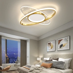 Modern LED Ceiling Light with Acrylic Cover and Iron Frame for Bedroom Living Room Corridor Balcony & Study