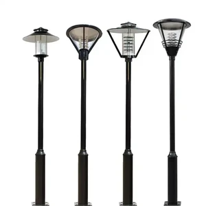 Outdoor Project Courtyard Street Lamp Single Head With LED Light Source Height 3m 3.5m Residential Aisle Park square Villa Light