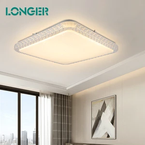 Alexa and Google Home Assistant Smart Wifi Light Color Changing Ceiling Lamp RGB Square Contemporary LED PVC Ce