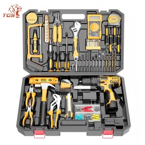 TGS Electrical Power Combo Kit Cordless Drill Machine and Hand Wrench in Tool Box Hard Case Set Minimum Order 1 Set