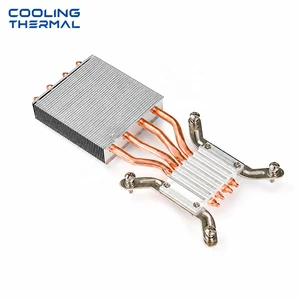 Aluminum Stamped Fin Heat Sink With Heat Pipe