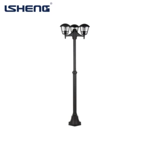 3-head Aluminum Surface-mounted Column Combination IP44 Rating Remote Control for Outdoor Courtyard Street Landscape Lighting