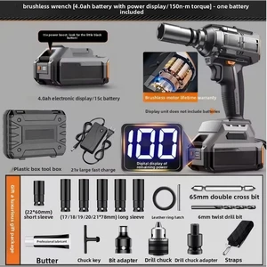 High-Speed Rechargeable Cordless Hydraulic Torque Wrench with Digital Display Lithium Battery
