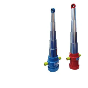 5TG-152-1520 5 Stage Telescopic Hydraulic Cylinder, 152mm Bore 1520mm Stroke, Custom Reliable & Cost-Effective for Dump Truck