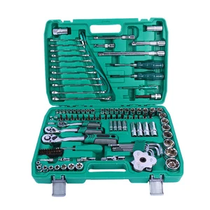 121-piece Auto Mechanic Torque Wrench 72 Teeth Wrench Set Tools Hardware Tools Box