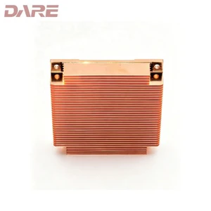 Wholesale Custom square CU1020 Copper Extrusion Heat Sink Industrial High Thermal Conductivity Fins for High Power Applications