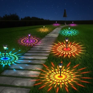 Hot-selling Incandescent Solar Fireworks Light 2700K Warm White CE Certified Battery Included Outdoor Garden Landscape Light