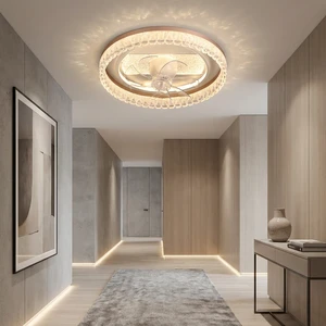 Durable Ceiling Light Fixture Sleek Modern Sparkle Texture LED Panel Fan Lighting Wholesale Supplier From China Factory Direct