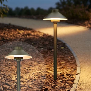 Bronze Waterproof Outdoor LED Inground 12V Low Voltage Brass Landscape Lighting Garden Path Light