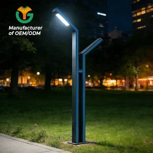 Manufacture Customized Outdoor Garden Light Aluminum Body IP65 Waterproof Garden Light Pole with 5 Years Warranty