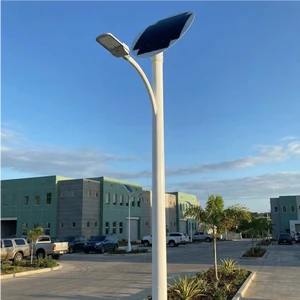 HUADENG Outdoor Solar LED Street Lighting IP65 Waterproof Flexible Solar Panel Street Light