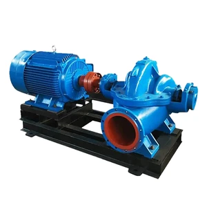 High Flow Cast Iron Double Suction Centrifugal Pump Single Stage Electric Wear Resistant OEM Customizable Industry Pump