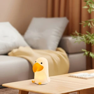 Rechargeable Silicone Toucan Bird Night Light for Kids Bedroom USB LED with 7-Color Changing Dimmable & Warm White Light