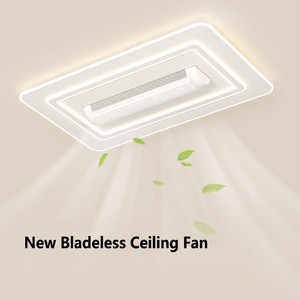 Traditional Style Led Ceiling Fans Smart Home Lights Bladeless Remote Control Ceiling Fan