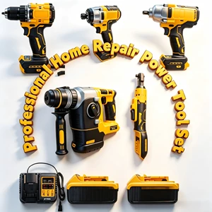 20V 5-Piece Power Tool Set, Brushless Motor, Compatible with DW 6.0Ah Batteries and Chargers, Versatile Home Repair Tool