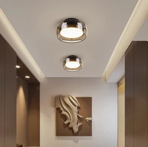 Creative Modern LED Ceiling Lamp Small Iron Base Acrylic Surface Mounted Corridor/Aisle Entrance/Balcony Cloakroom