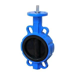 Wafer Type Butterfly Valve with Rubber Lined Disc DN50-DN600 PN10