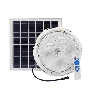 LED Solar Ceiling Pendant Light 100W 200W 300W IP65 Rating Indoor/Outdoor Lamp with Line Corridor for Garden