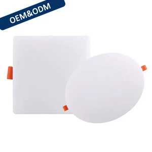 Indoor Panel Lighting Adjustable Recessed Mounted Frameless Round 3D Ceiling Led Panel Lights