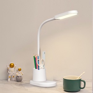 Hot Sale 3 in 1 Desktop Cordless LED Desk Lamp with Night Light, Pen&Mobile Holder for Home and Office Use