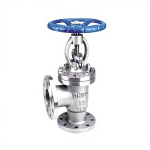 Angle Globe Valve 316 Stainless Steel/Bonnet Carbon Steel Disc Manual Operation High Temperature Resistance Oil Gas Water 3-Year
