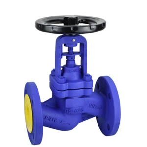 German Standard Cast Iron Body Flange Globe Valve Straight-through Medium Temperature Hard-Seal Manual Stop Customizable Water