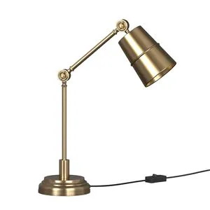 Elegant Antique Brass LED Table Lamp Adjustable Neck Study Reading Light for Desk Office Pack of 1 at Wholesale Price