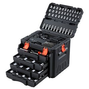 256-Piece Auto Repair Tool Set Mechanics Kit with 1/4
