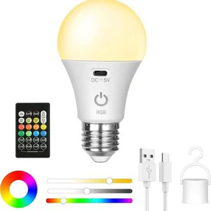 Smart Remote Control RGB LED Bulb Ambient Light Table Lamp