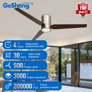 DC Ceiling Fan Light Modern Remote Control 56Inch 3 Blade Fan Light Living Room Bedroom Ceiling Fan With Light